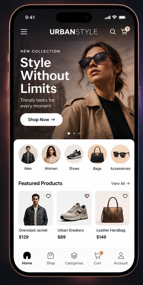 Urban Style fashion app preview